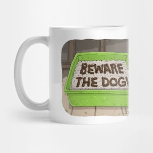 “BEWARE THE DOG” LITTER BOX Mug